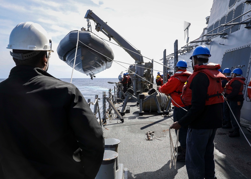 USS Porter (DDG 78) Man the Boat Deck