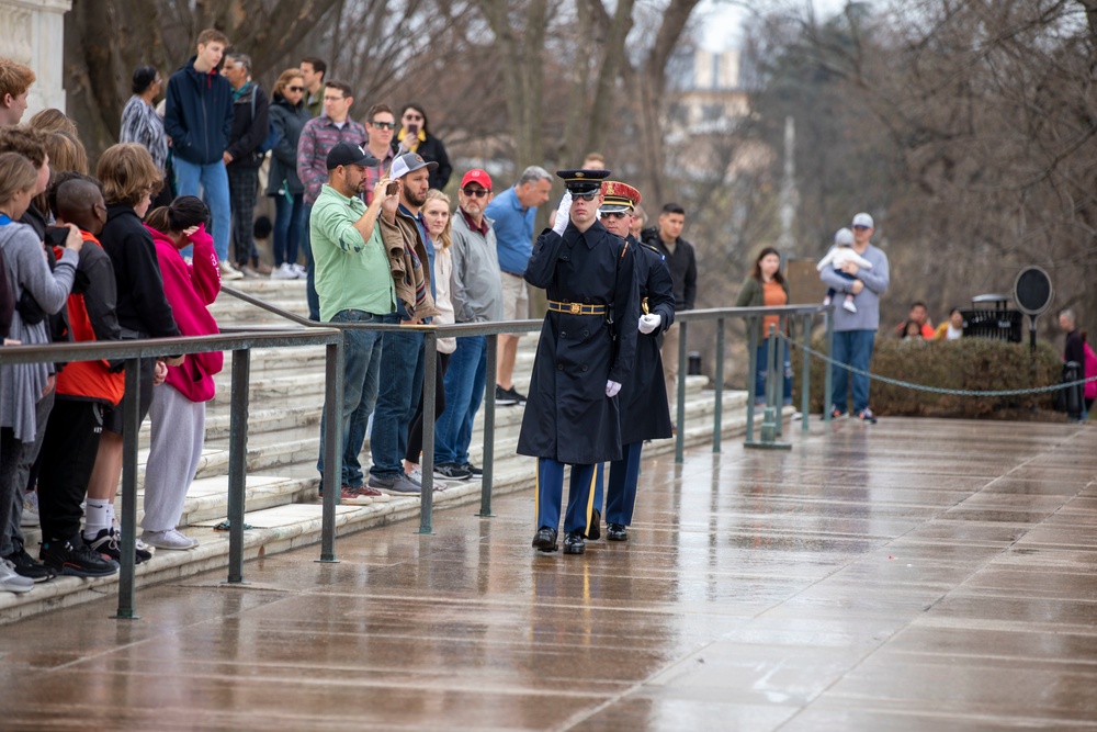 Vermont National Guard Visit Arlington National Cemetery