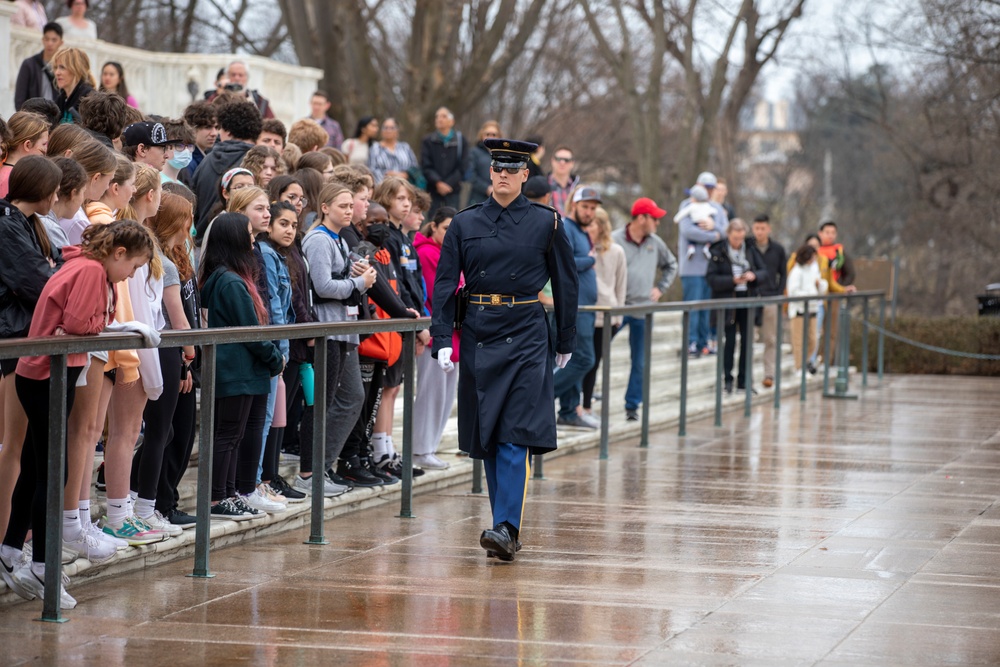 Vermont National Guard Visit Arlington National Cemetery