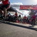 U.S. Marines with Wounded Warrior Regiment compete in the Marine Corps Trails cycling competition