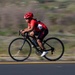 U.S. Marines with Wounded Warrior Regiment compete in the Marine Corps Trails cycling competition