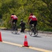 U.S. Marines with Wounded Warrior Regiment compete in the Marine Corps Trails cycling competition