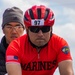 U.S. Marines with Wounded Warrior Regiment compete in the Marine Corps Trails cycling competition