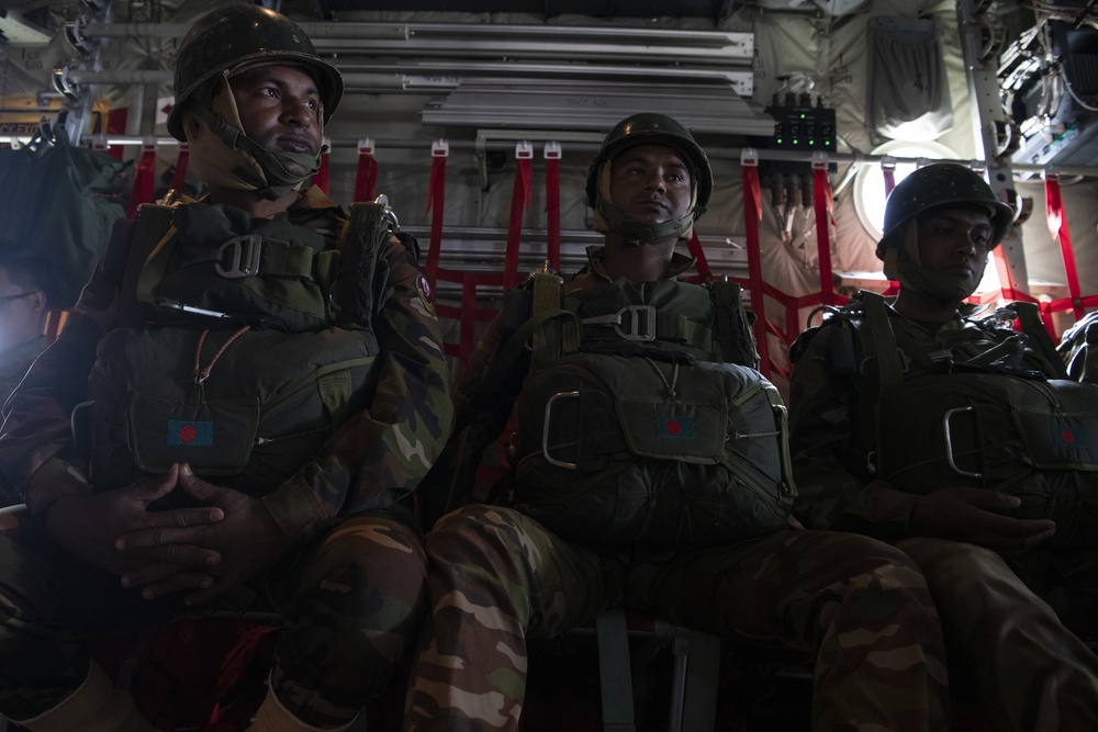 U.S., Bangladesh Air Forces practice static line, HALO jumps during Exercise Cope South 2022