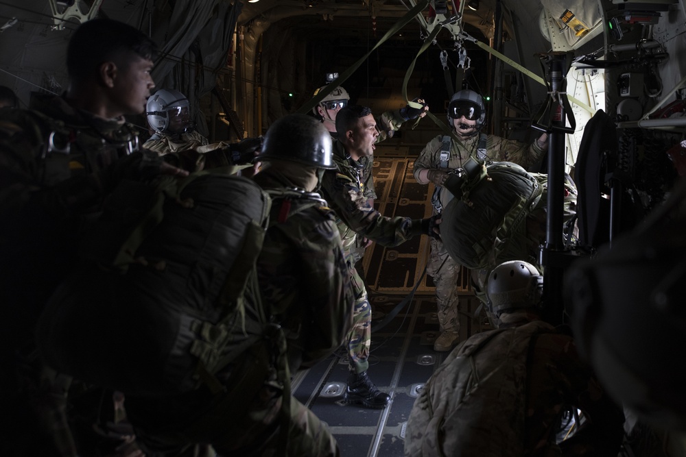 U.S., Bangladesh Air Forces practice static line, HALO jumps during Exercise Cope South 2022