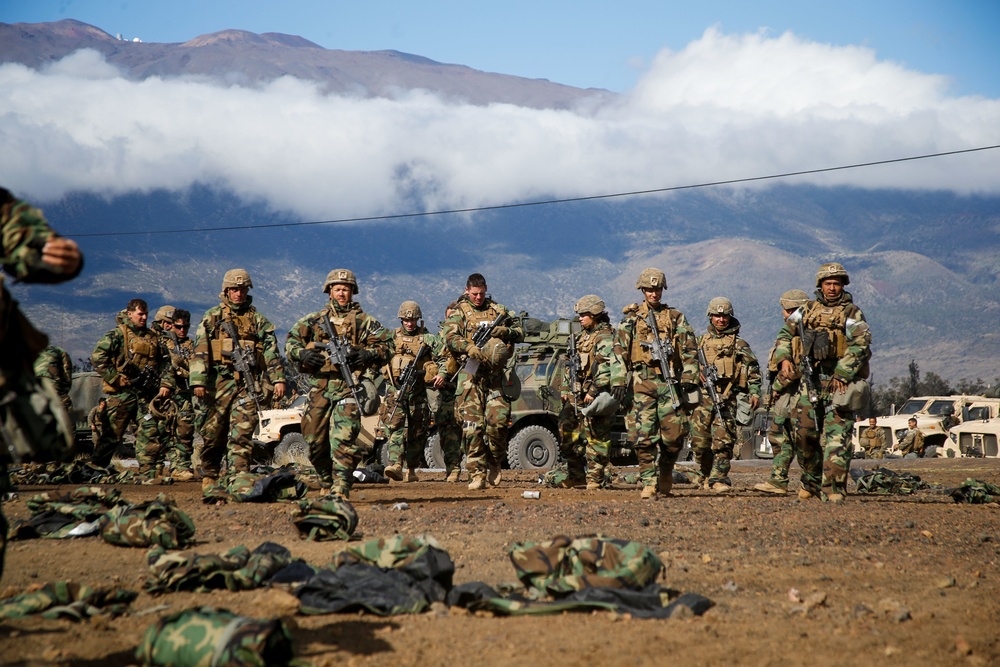 U.S Marines with 1/12 conduct CBRN training during Spartan Fury 22.1