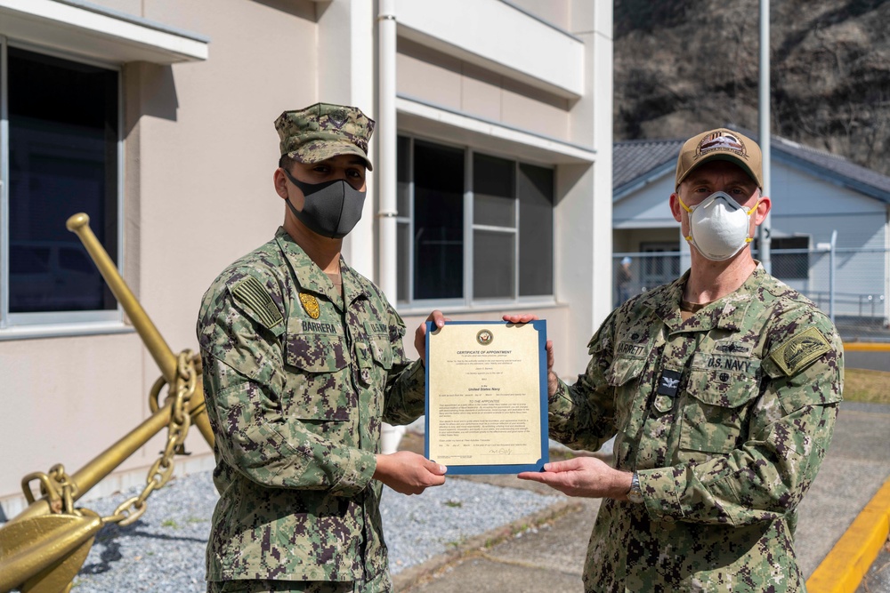 Sailors Meritoriously Advanced Onboard CFAY