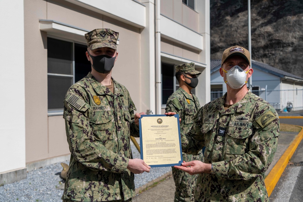 Sailors Meritoriously Advanced Onboard CFAY