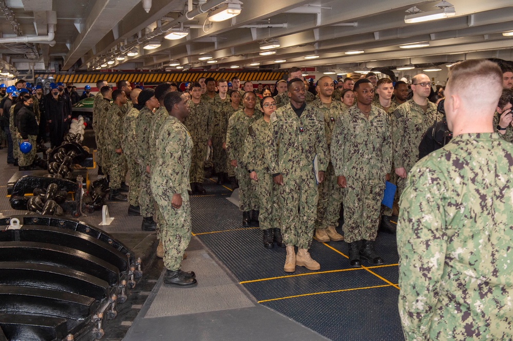 USS Ronald Reagan (CVN 76) Meritorious Advancement Program Ceremony