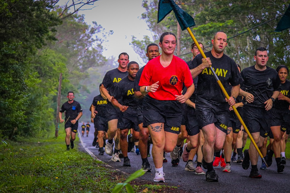 Motivational Run at the NCO Academy Hawaii