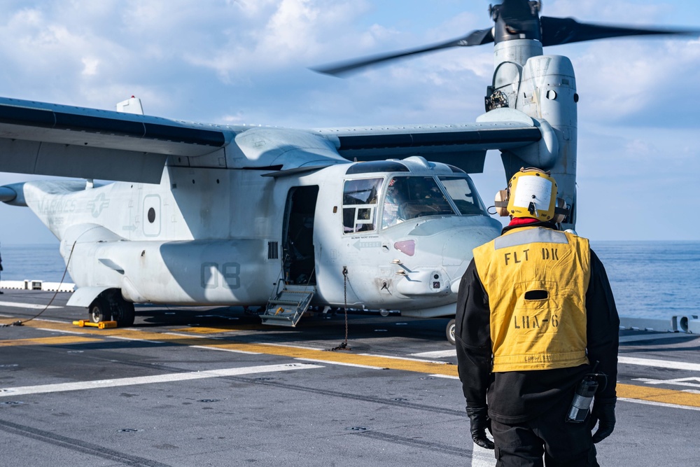 USS America (LHA 6) Conducts Flight Operations