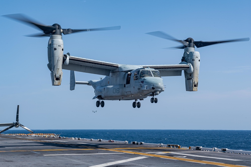 USS America (LHA 6) Conducts Flight Operations