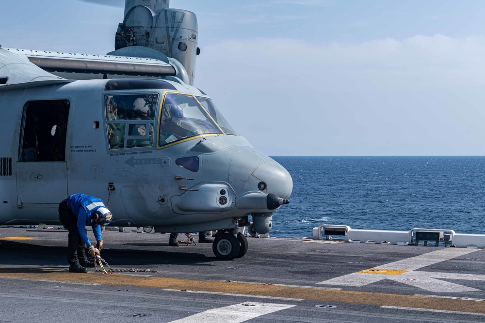 USS America (LHA 6) Conducts Flight Operations