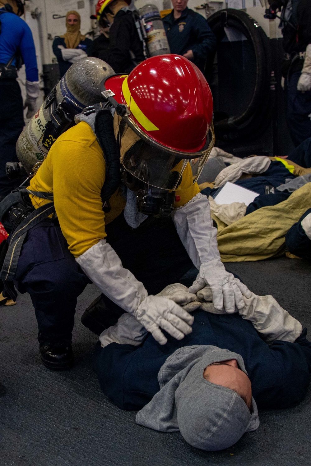 USS America (LHA 6) Conducts General Quarters Drill