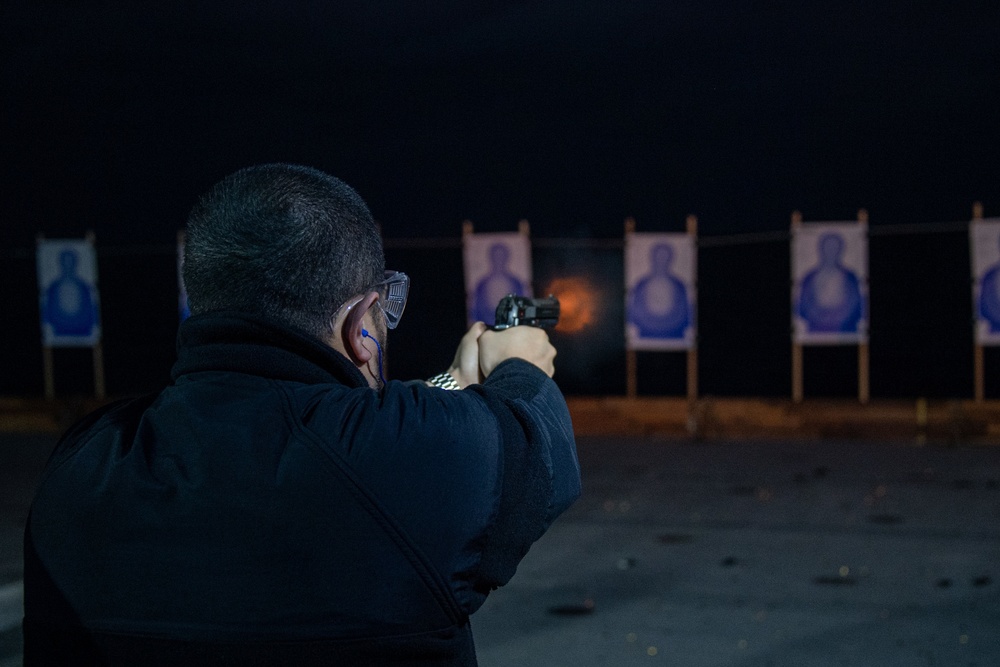 USS America Sailors Conduct Small Arms Qualification Course