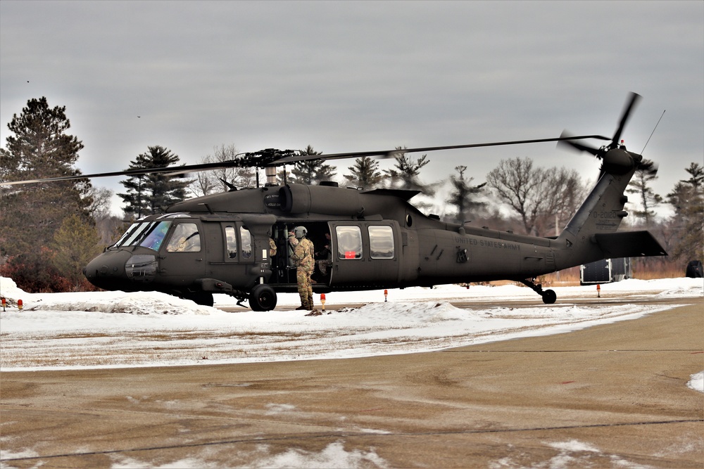 Wisconsin National Guard aircrew supports UH-60 Black Hawk training mission at Fort McCoy