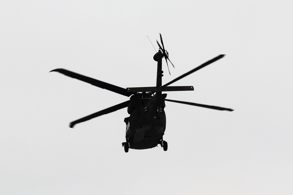 Wisconsin National Guard aircrew supports UH-60 Black Hawk training mission at Fort McCoy