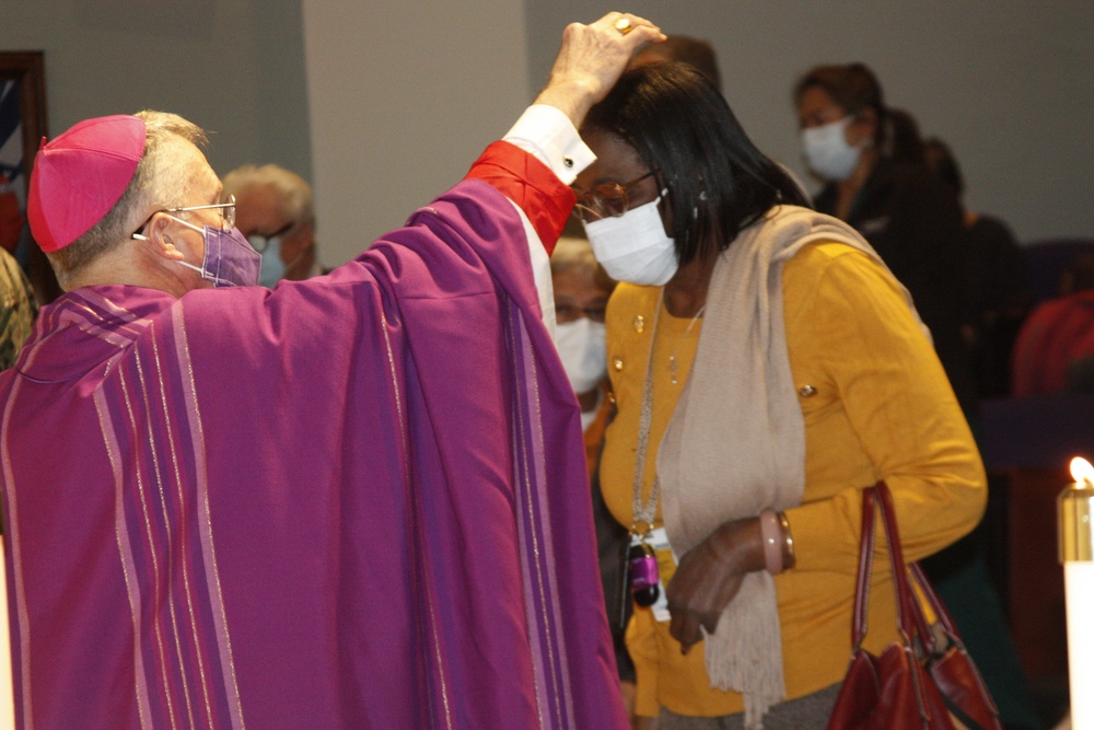 Archbishop of the Military Services Conducts Ash Wednesday Mass at WRNMMC