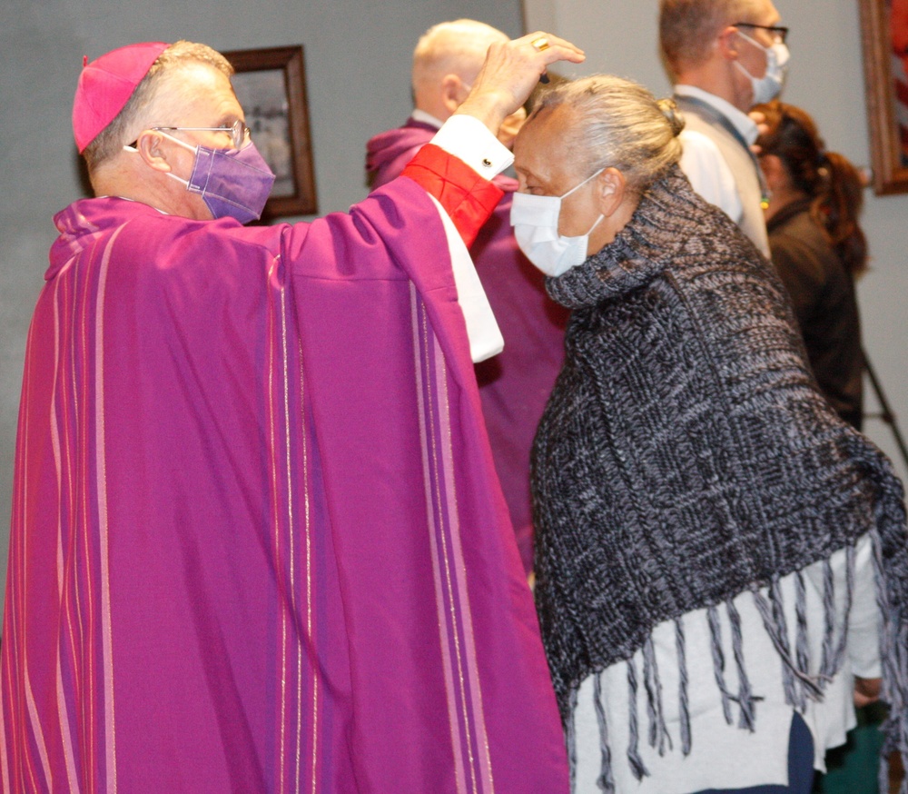 Archbishop of the Military Services Conducts Ash Wednesday Mass at WRNMMC