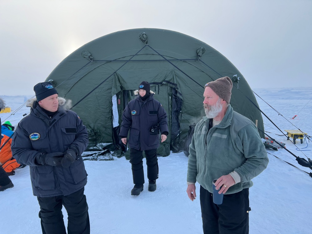 Rear Adm. Seif visits Ice Camp Queenfish during Ice Exercise 2022