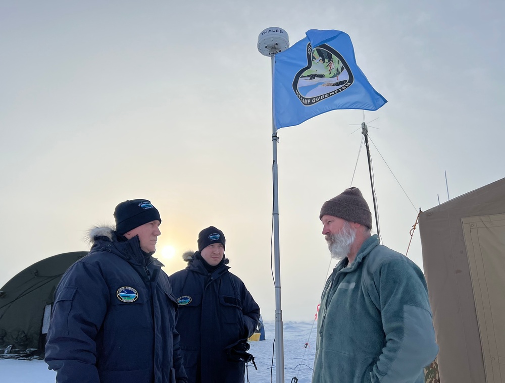 Rear Adm. Seif visits Ice Camp Queenfish during Ice Exercise 2022