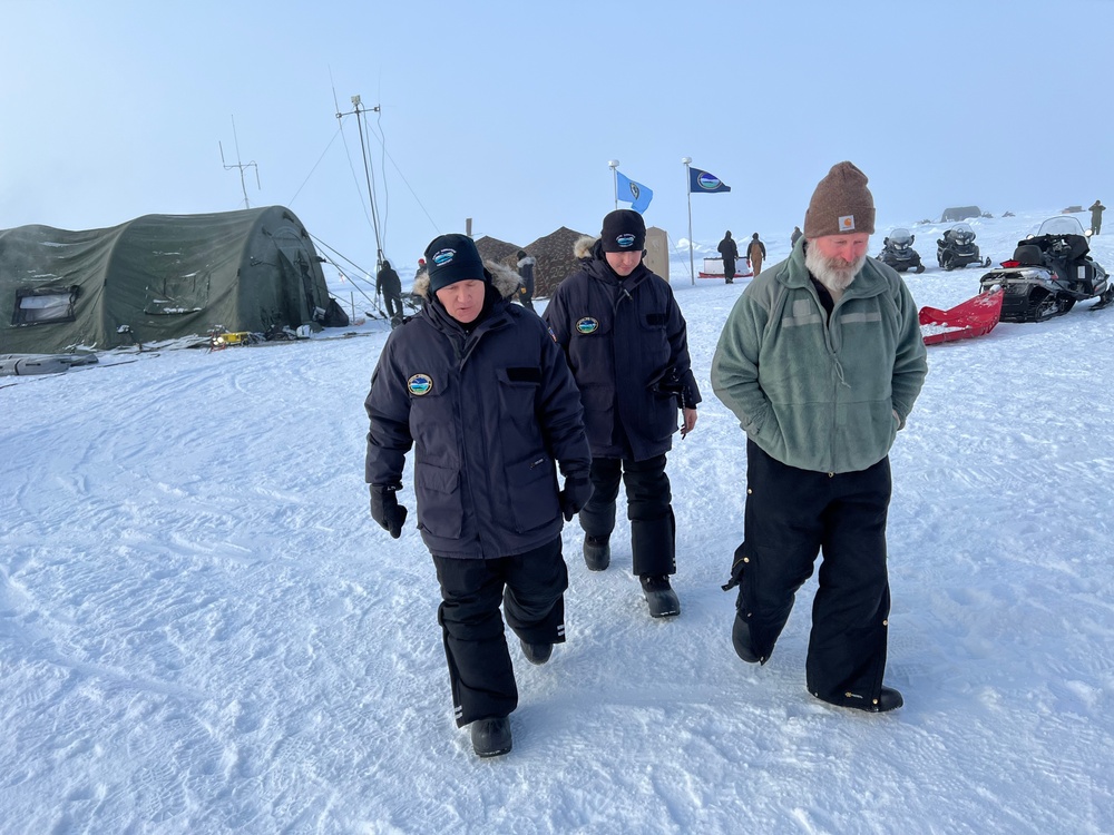 Rear Adm. Seif visits Ice Camp Queenfish during Ice Exercise 2022