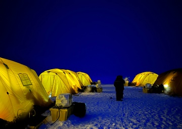 How the Navy builds a livable camp with a real airstrip on a chunk of floating Arctic ice