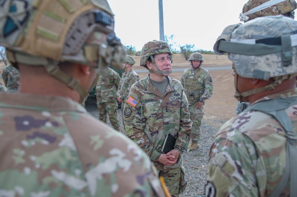 Chief of Army Reserve visits 166th Regional Support Group training operation