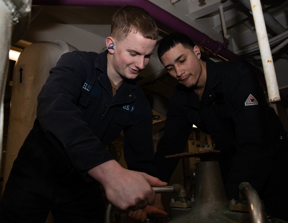 The Harry S. Truman Carrier Strike Group is on a scheduled deployment in the U.S. Sixth Fleet area of operations in support of naval operations to maintain maritime stability and security.