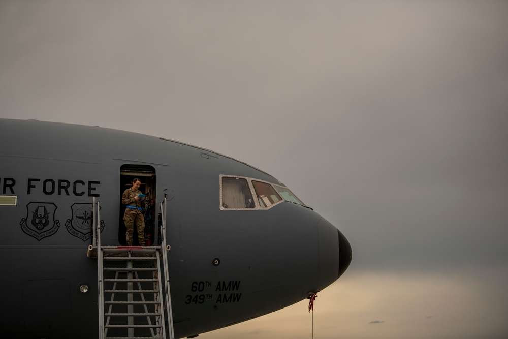 Travis AFB flight line