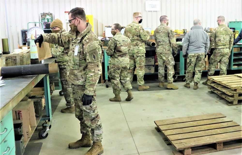 89B ALC students complete ammo inspection training at Fort McCoy’s Ammunition Supply Point Point