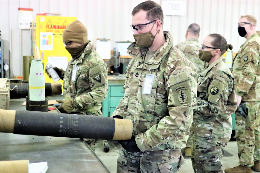 89B ALC students complete ammo inspection training at Fort McCoy’s Ammunition Supply Point Point