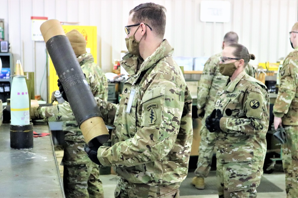 89B ALC students complete ammo inspection training at Fort McCoy’s Ammunition Supply Point Point