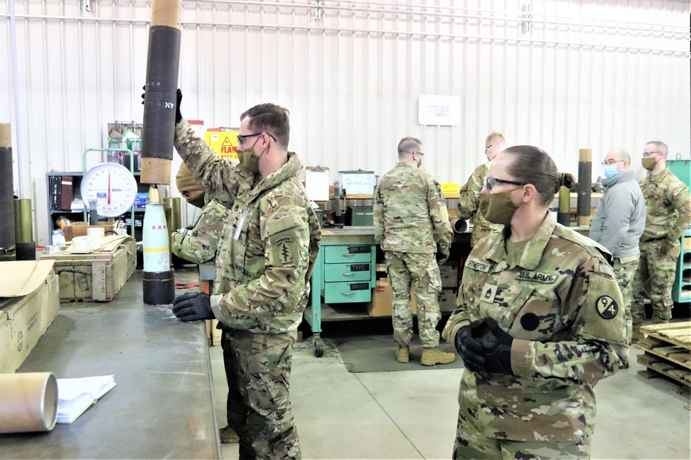 89B ALC students complete ammo inspection training at Fort McCoy’s Ammunition Supply Point Point