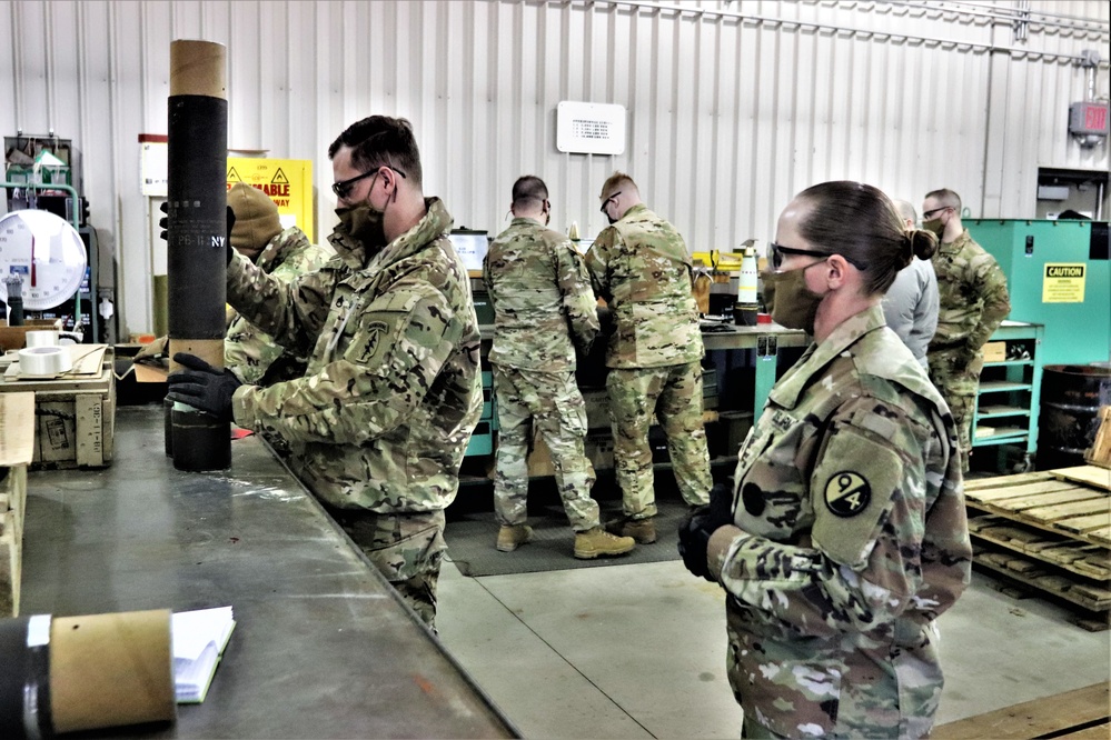 89B ALC students complete ammo inspection training at Fort McCoy’s Ammunition Supply Point Point