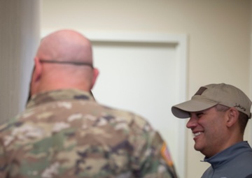 Director of Homeland Security Visits with Guard Soldiers in D.C.