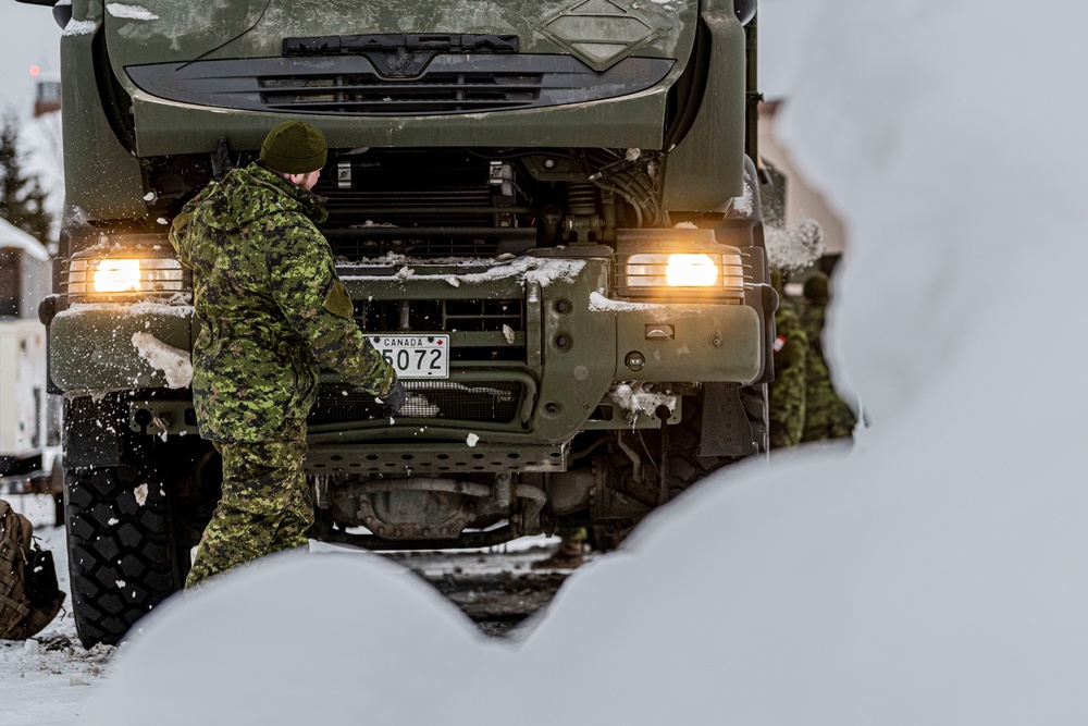 Canadian forces prep equipment for AE22