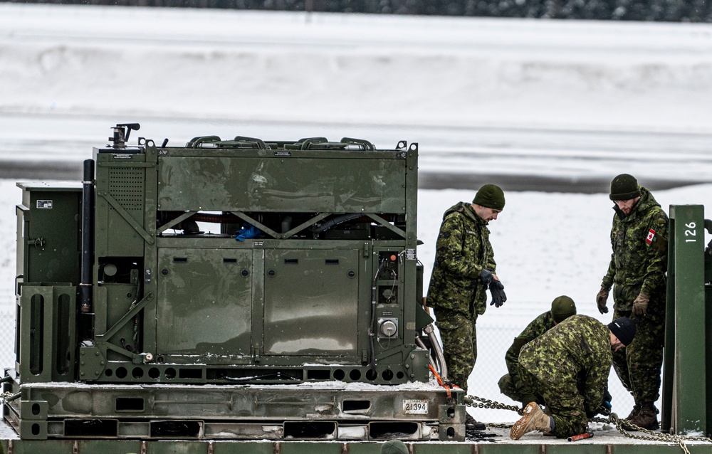 Canadian forces prep equipment for AE22