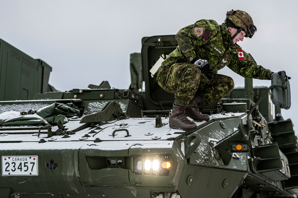 Canadian forces prep equipment for AE22
