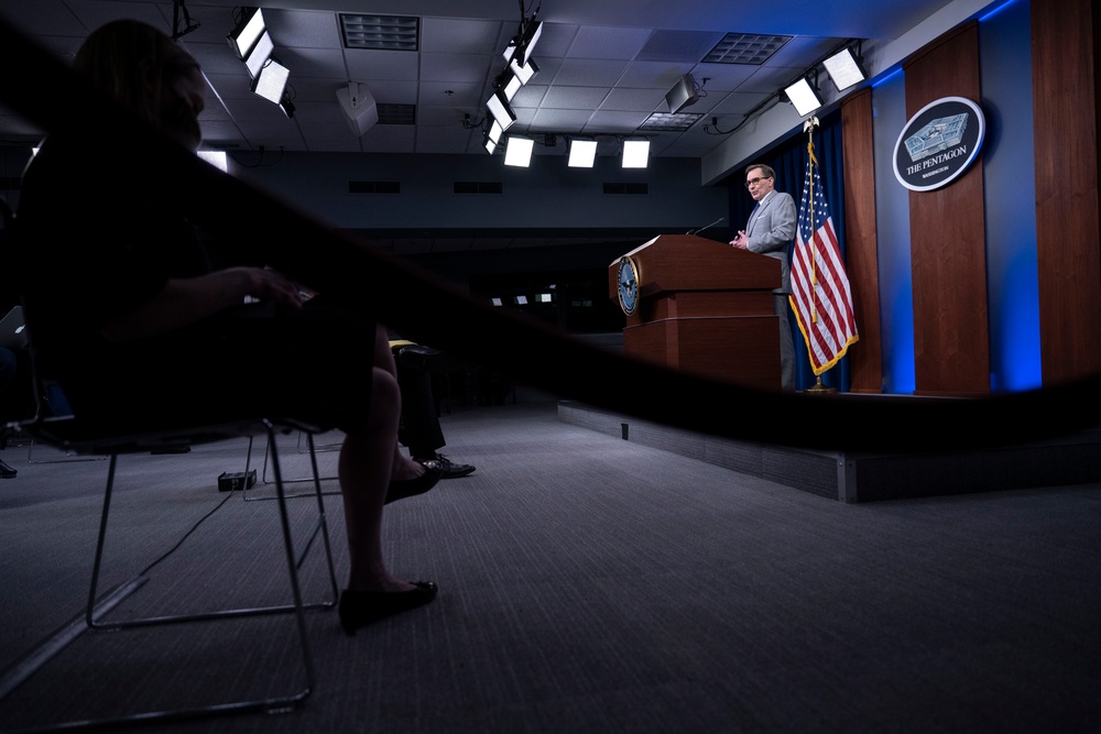 Pentagon Spokesman Holds Press Briefing