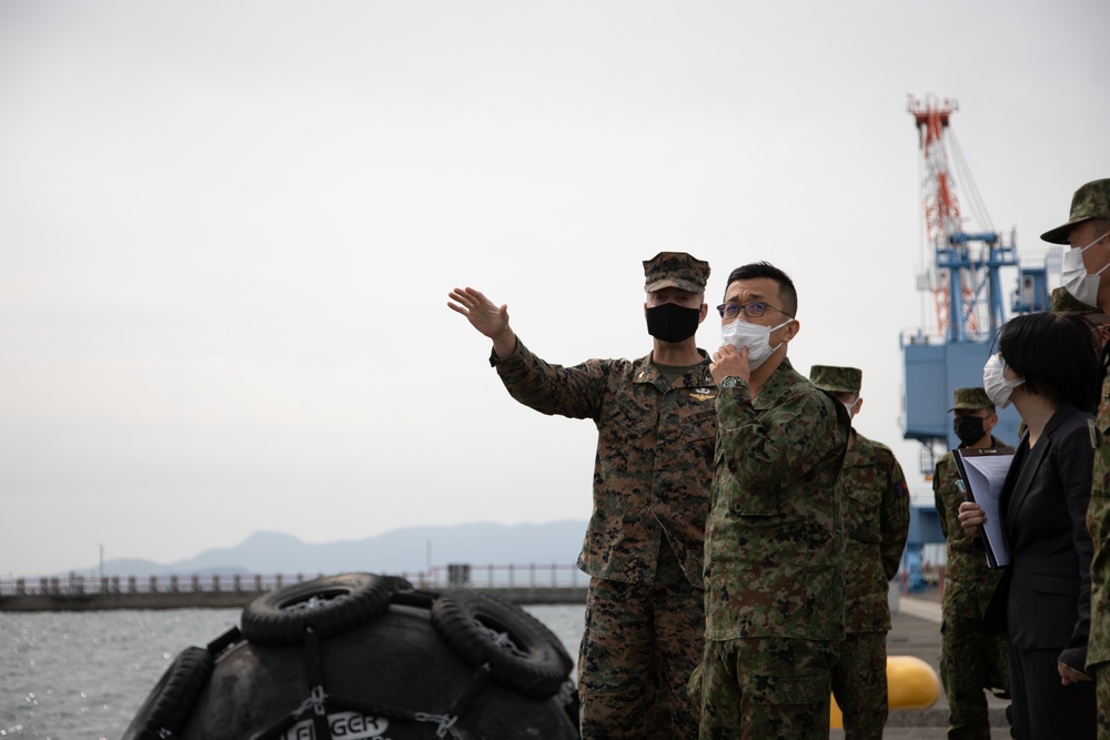 Japan Ground Self-Defense Force 13th Brigade commanding general visits air station