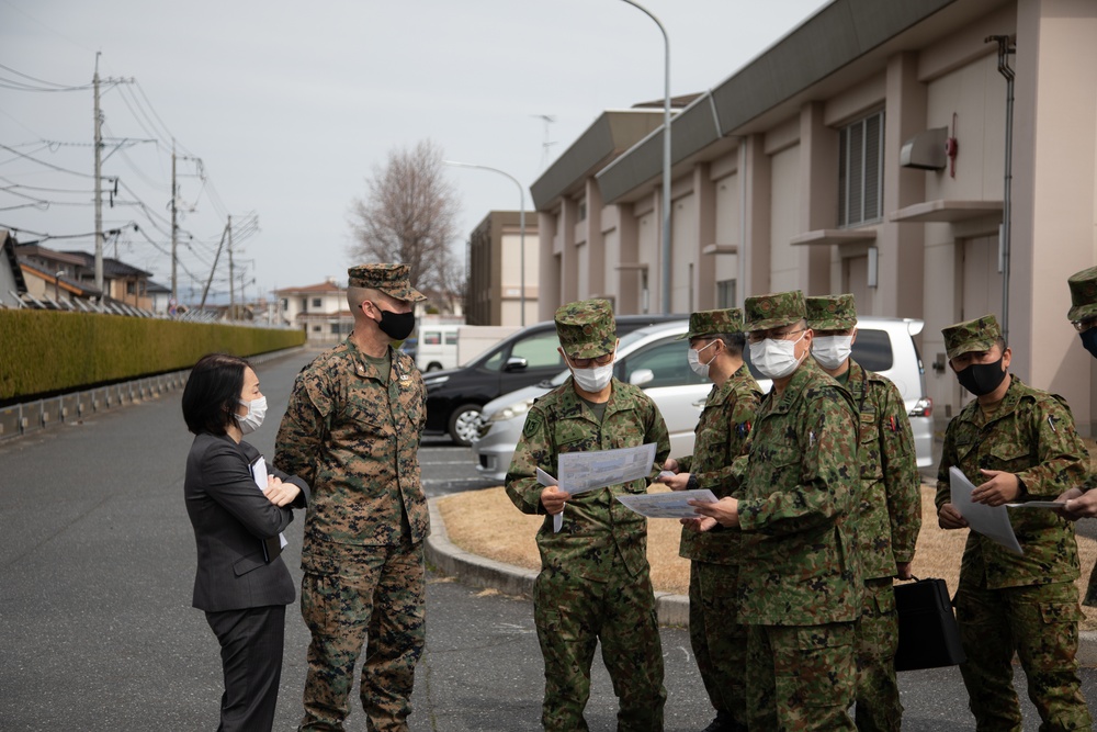 Japan Ground Self-Defense Force 13th Brigade commanding general visits air station