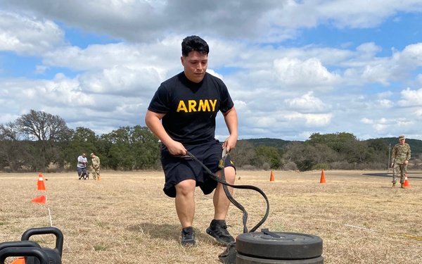 Soldiers from the 273rd ICW Practice for the ACFT