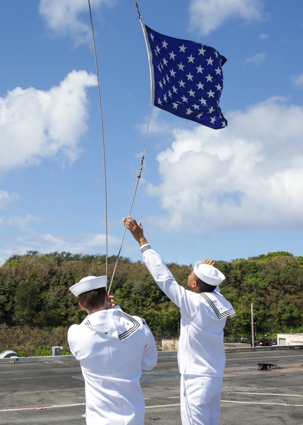 Abraham Lincoln departs Guam