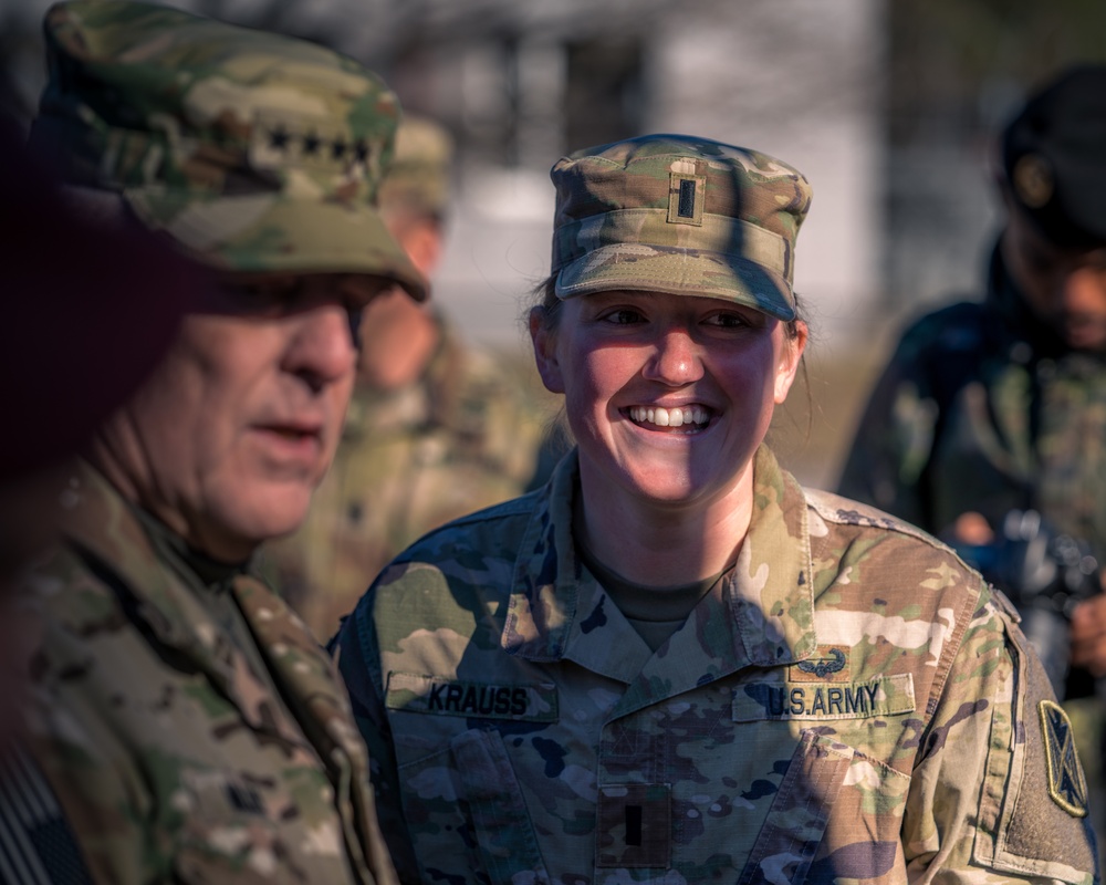 10th AAMDC air defenders meet Gen. Milley in Latvia during Saber Strike