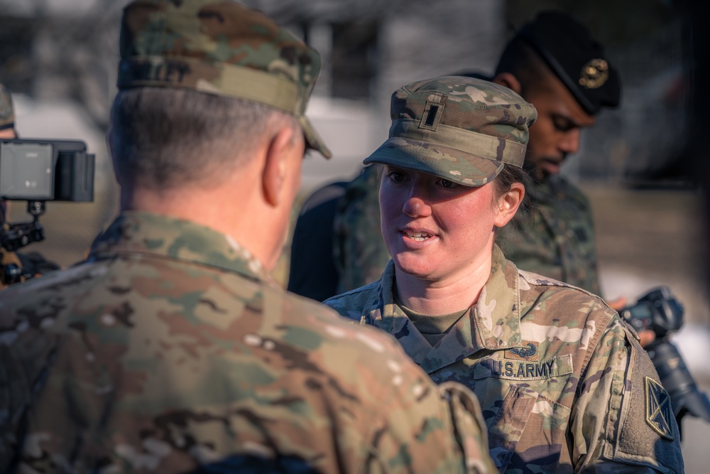 10th AAMDC air defenders meet Gen. Milley in Latvia during Saber Strike