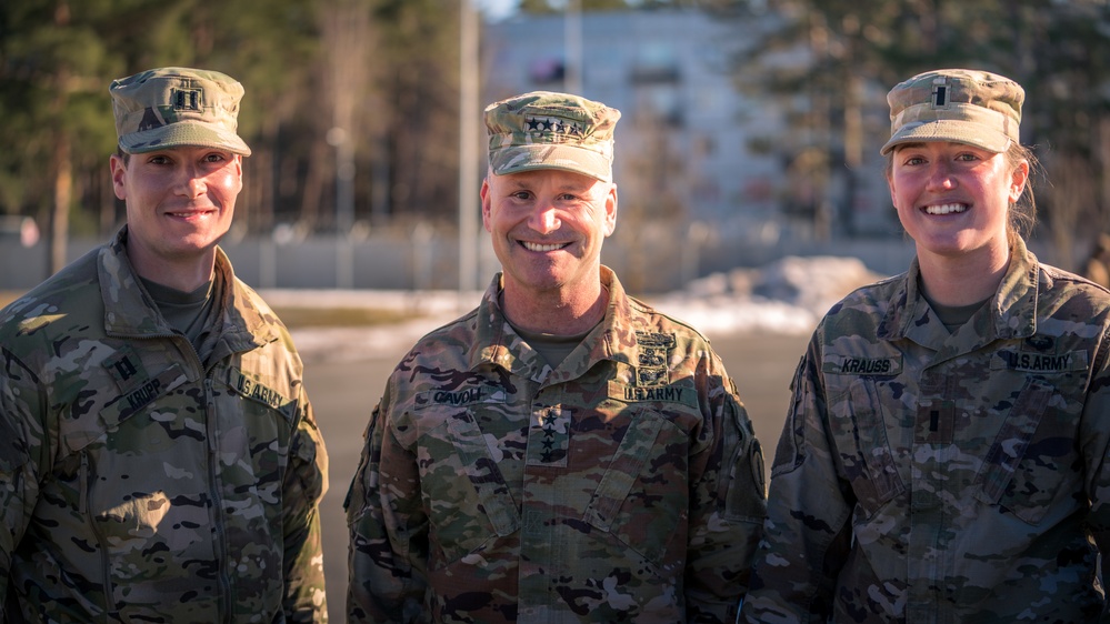 10th AAMDC air defenders meet Gen. Milley in Latvia during Saber Strike