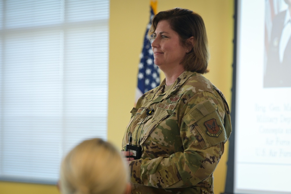 Brig. Gen. Michele Kilgore visits the 156th Wing