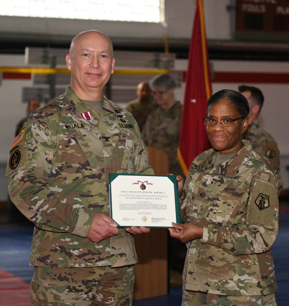 Medical Support Unit-Europe Change of Command Ceremony