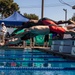 U.S. Marines with Wounded Warrior Regiment compete in the Marine Corps Trials swimming competition